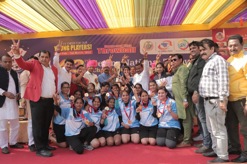 Delhi Won National Throw Ball Championship नेशनल थ्रो बॉल चैंपियनशिप में दिल्ली ने जीते दोनों वर्गों के खिताब