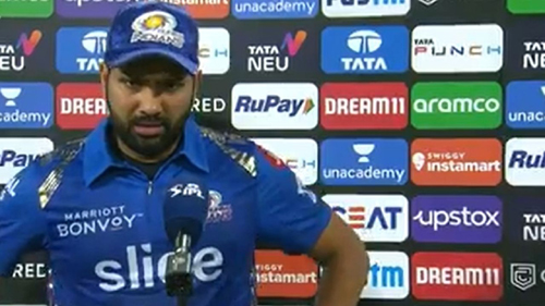 Rohit Sharma’s Statement : लगातार तीन हार के बाद MI के कप्तान रोहित शर्मा ने इस हार को लेकर दिया अहम बयान