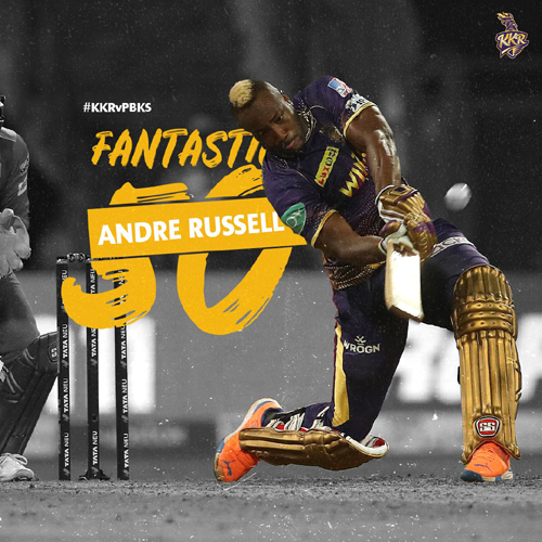 KKR Beat Punjab BY 6 Wickets कोलकाता ने पंजाब को 6 विकेट से हराया, आंद्रे रसल ने खेली तूफानी पारी